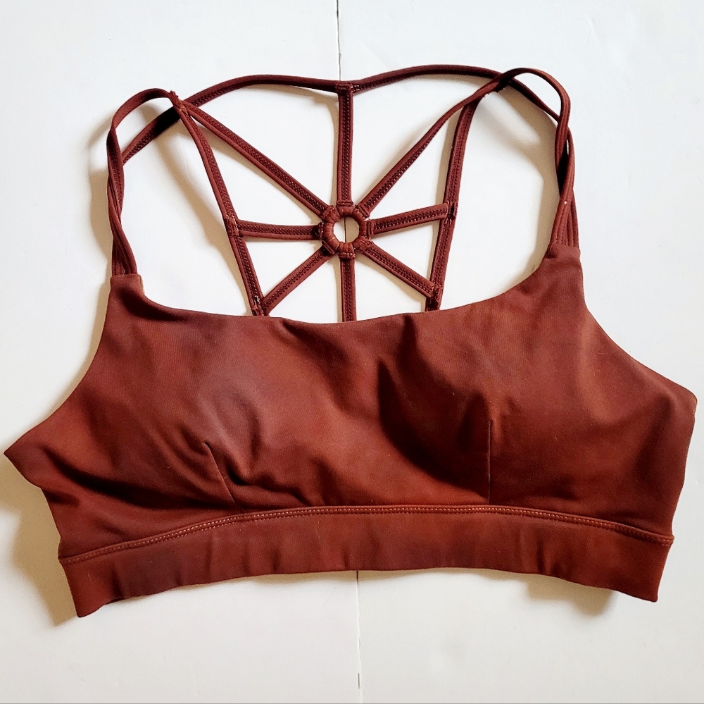 NWOT Tie Dyed Broen Strappy Sports Bra